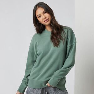 Vuori Women's Crewneck Sweater in Sage Green